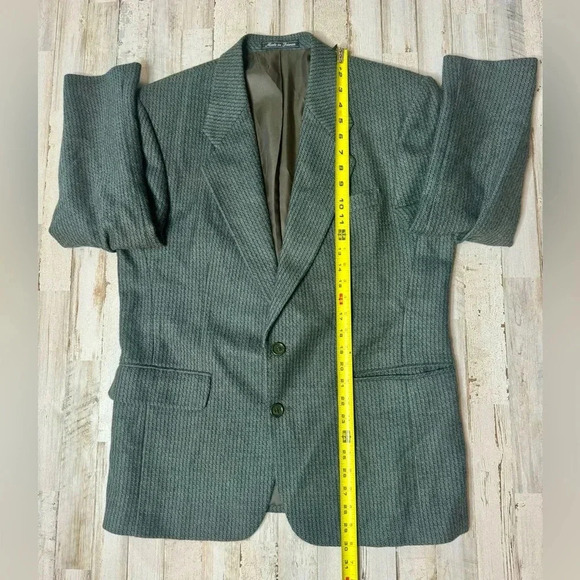 Pierre Balmain Wool Alpaca Blazer Jacket Green Size 39S - Picture 5 of 11